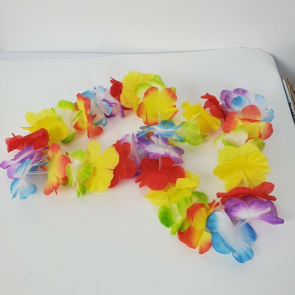 Hawaiian Lei Flower Necklace Halloween Costume‎ Dress Up Accessory